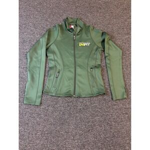 Herbalife 24Fit Women Olive Green Full Zip Active Jacket Top Size‎ Small